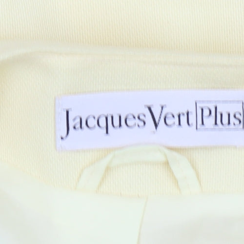 Jacques Vert Beige Plus Size Women's Blazer - Classic Fit