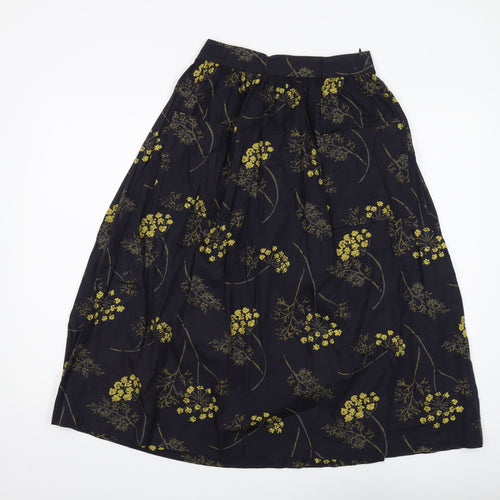 Seasalt Cornwall Women's Floral Midi Pleated Skirt UK 8