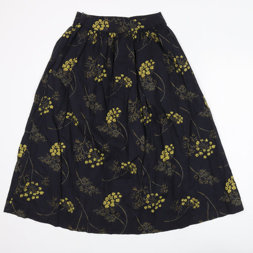 Seasalt Cornwall Women's Floral Midi Pleated Skirt UK 8