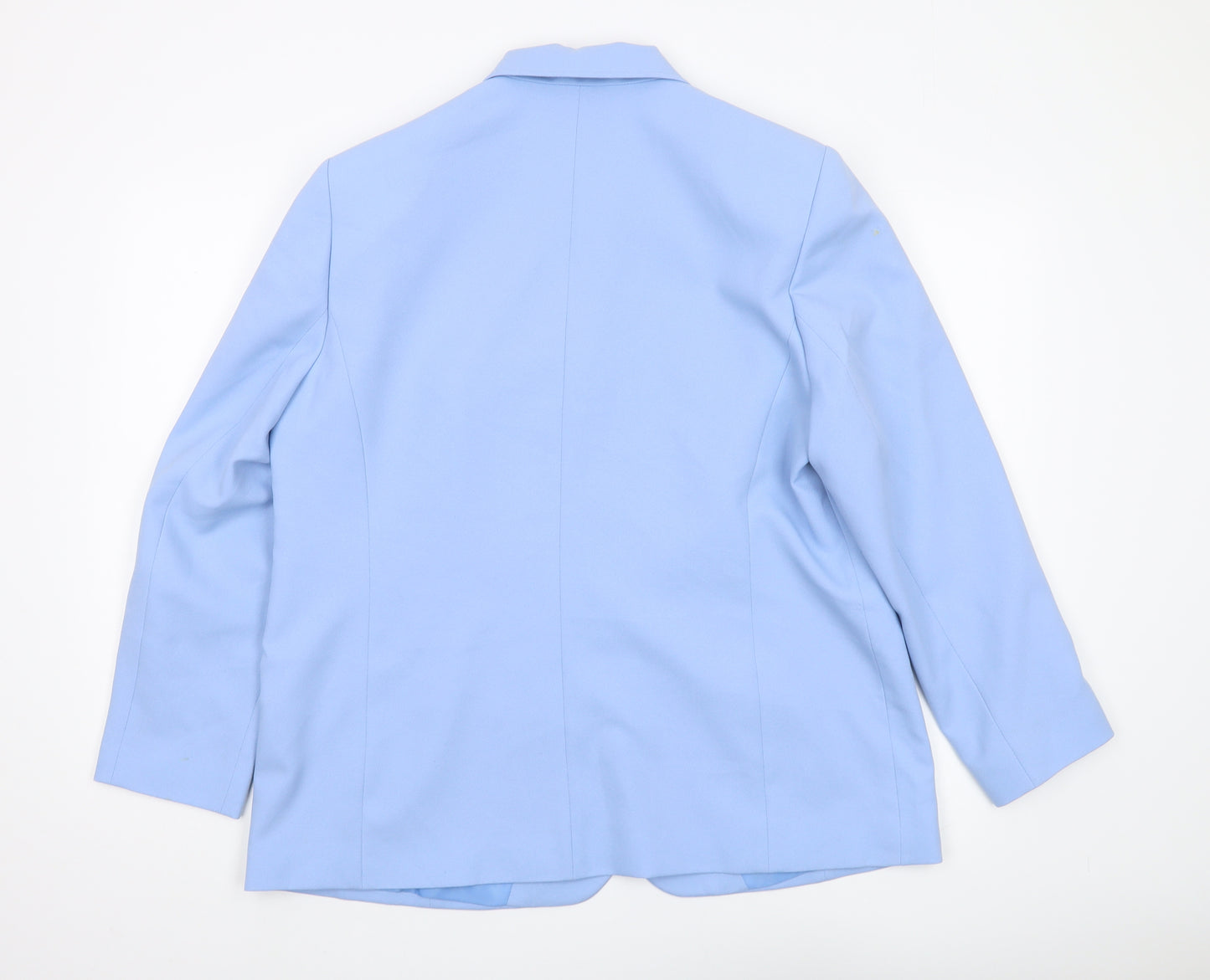 Eastex Women's Blue Single-Breasted Jacket, Size 18