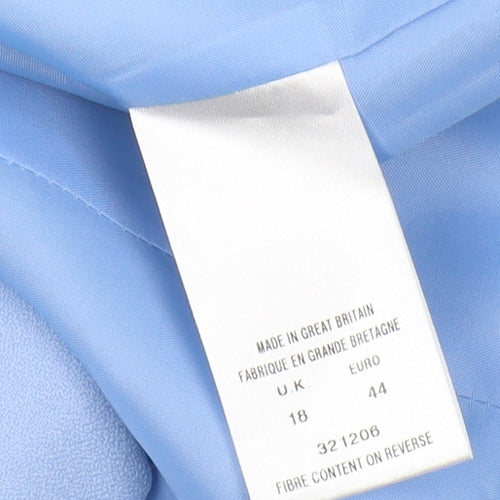 Eastex Women's Blue Single-Breasted Jacket, Size 18