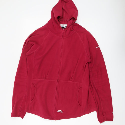 Trespass Women's Red Fleece Jacket XL - Casual Outdoor Wear