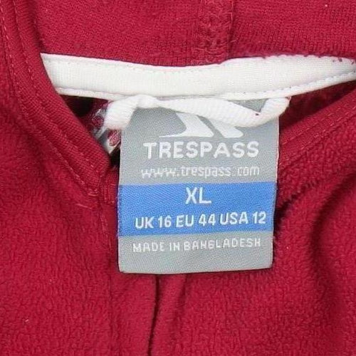 Trespass Women's Red Fleece Jacket XL - Casual Outdoor Wear