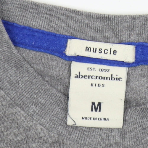Abercrombie Boys Grey M Long Sleeve T-Shirt