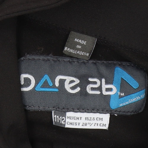 Dare 2b Boys Black 1/4 Zip Sweatshirt 11-12 Years