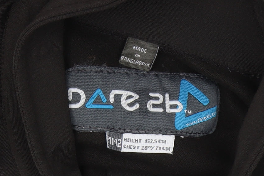 Dare 2b Boys Black 1/4 Zip Sweatshirt 11-12 Years