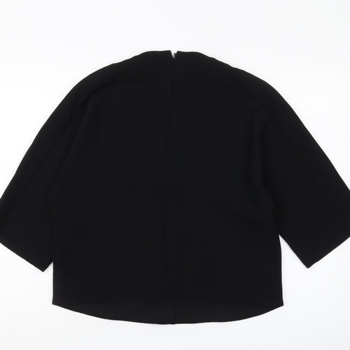 Whistles Women's Black Blouse 3/4 Sleeve