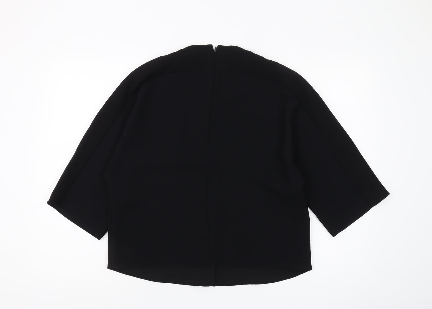 Whistles Women's Black Blouse 3/4 Sleeve