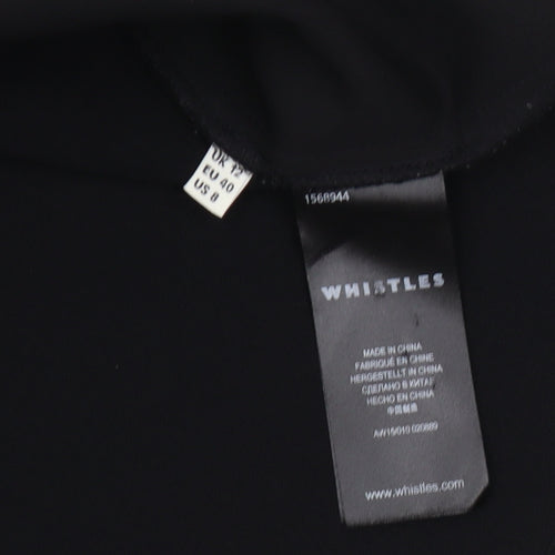 Whistles Women's Black Blouse 3/4 Sleeve