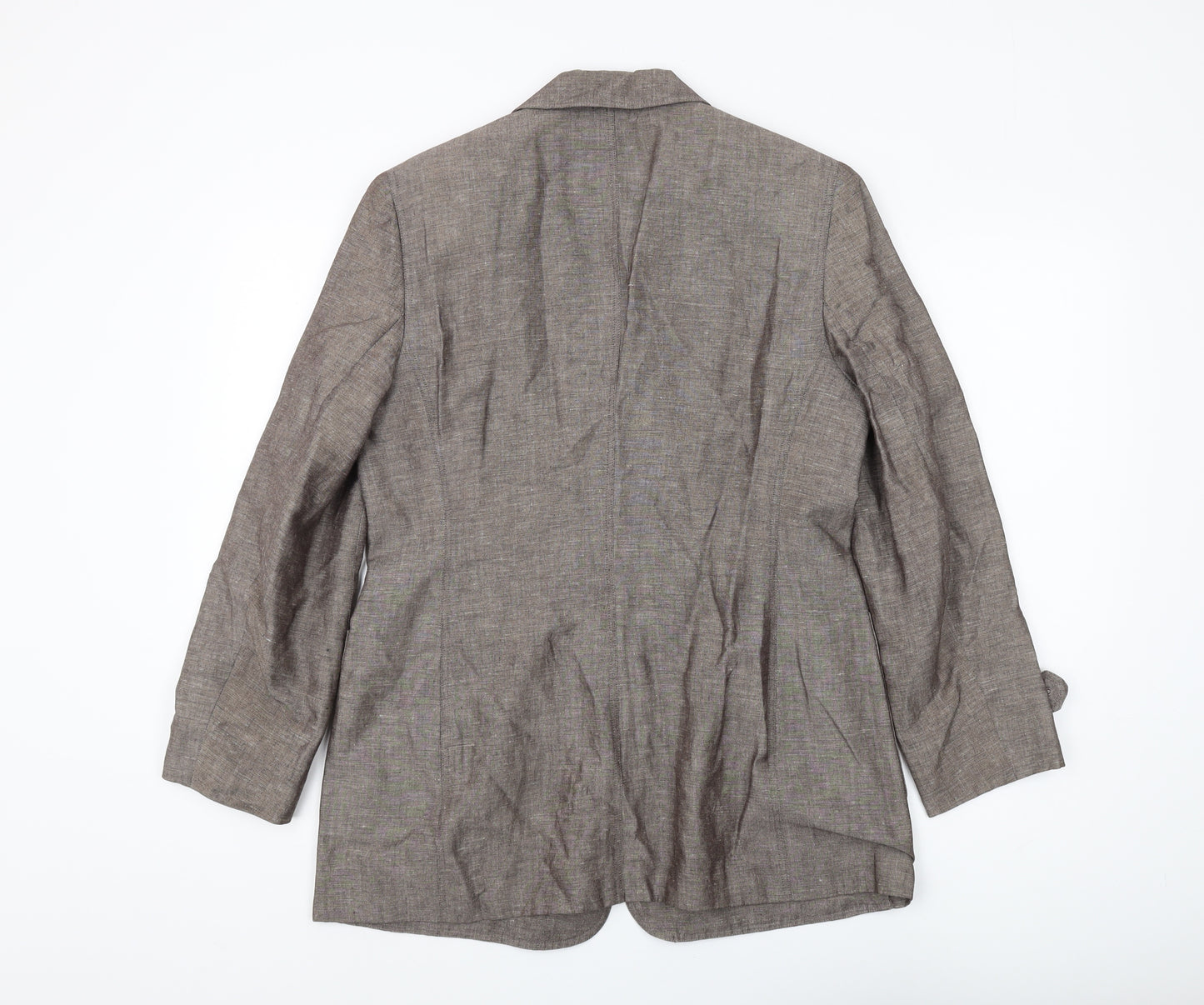 Windsmoor Brown Women's Blazer, Size 10, Linen Blend
