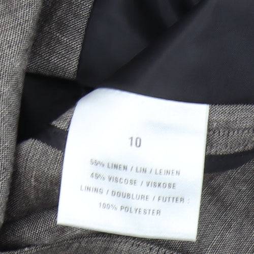 Windsmoor Brown Women's Blazer, Size 10, Linen Blend