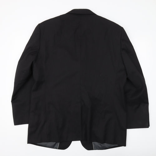 Moss Men's Black Suit Jacket, Size 44, Short Fit
