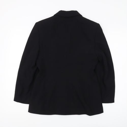 Laura Ashley Women's Black Suit Jacket Size 10