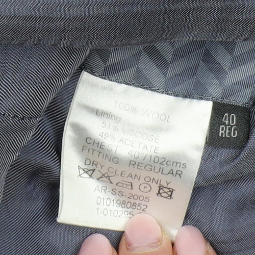 Austin Reed Men's Black Blazer 40 Regular