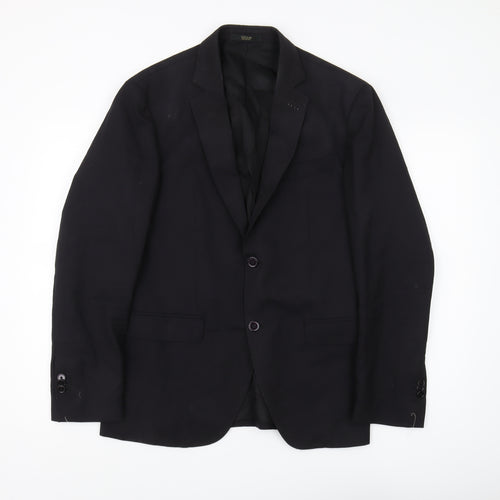 Men's Massimo Dutti Black Blazer, Size 40R