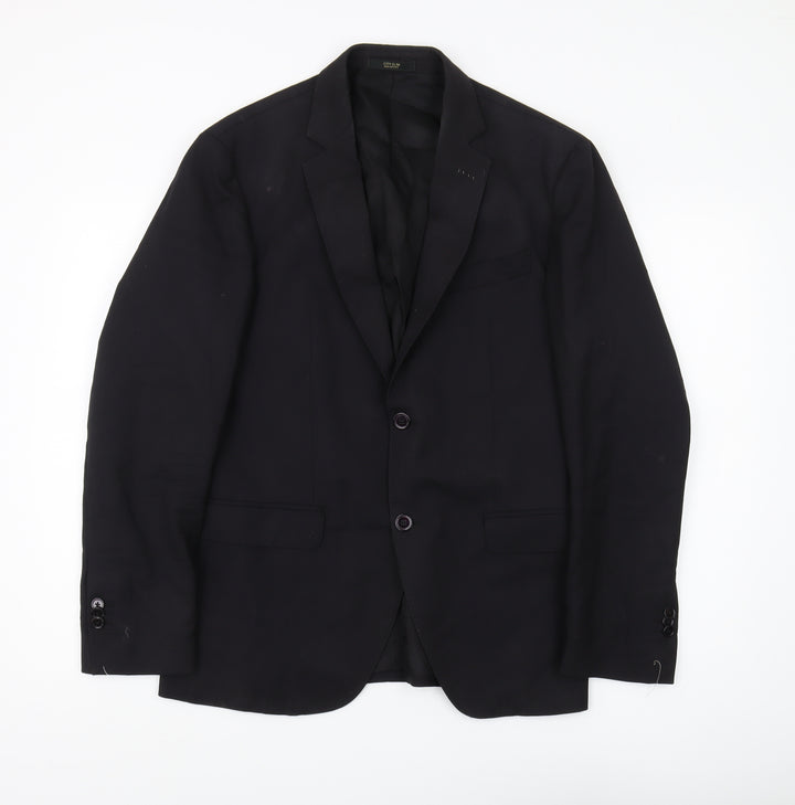 Men's Massimo Dutti Black Blazer, Size 40R