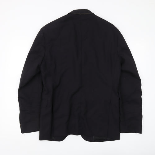 Men's Massimo Dutti Black Blazer, Size 40R