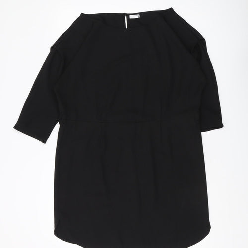 Jacqueline de Yong Black Tunic, Women, Size 10, Polyester