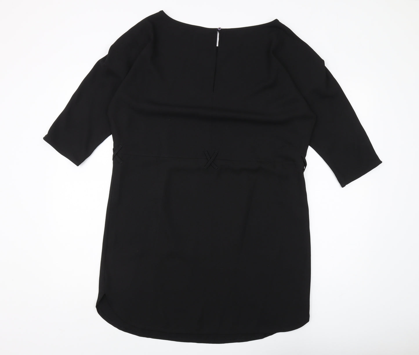 Jacqueline de Yong Black Tunic, Women, Size 10, Polyester