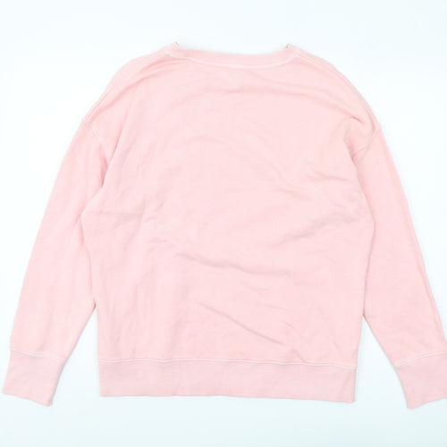 Hush Women's Pink Pullover Sweatshirt S Casual Graphic