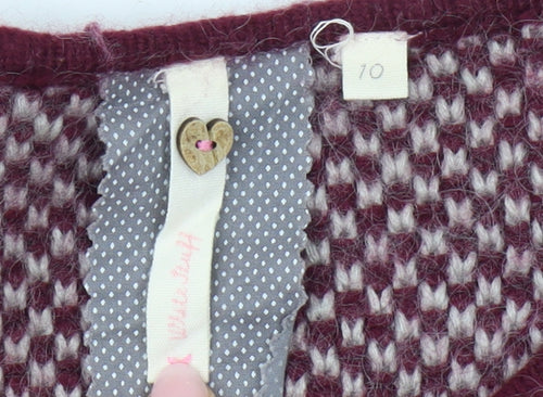 White Stuff Women's Red Pullover Jumper Size 10