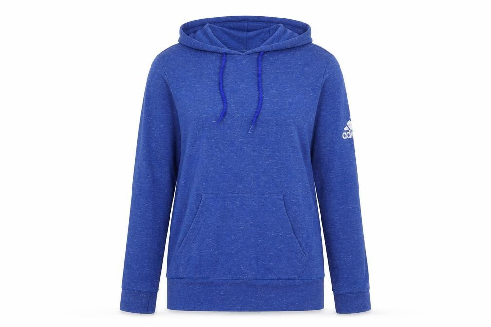Adidas Women's Blue S Pullover Hoodie with Logo