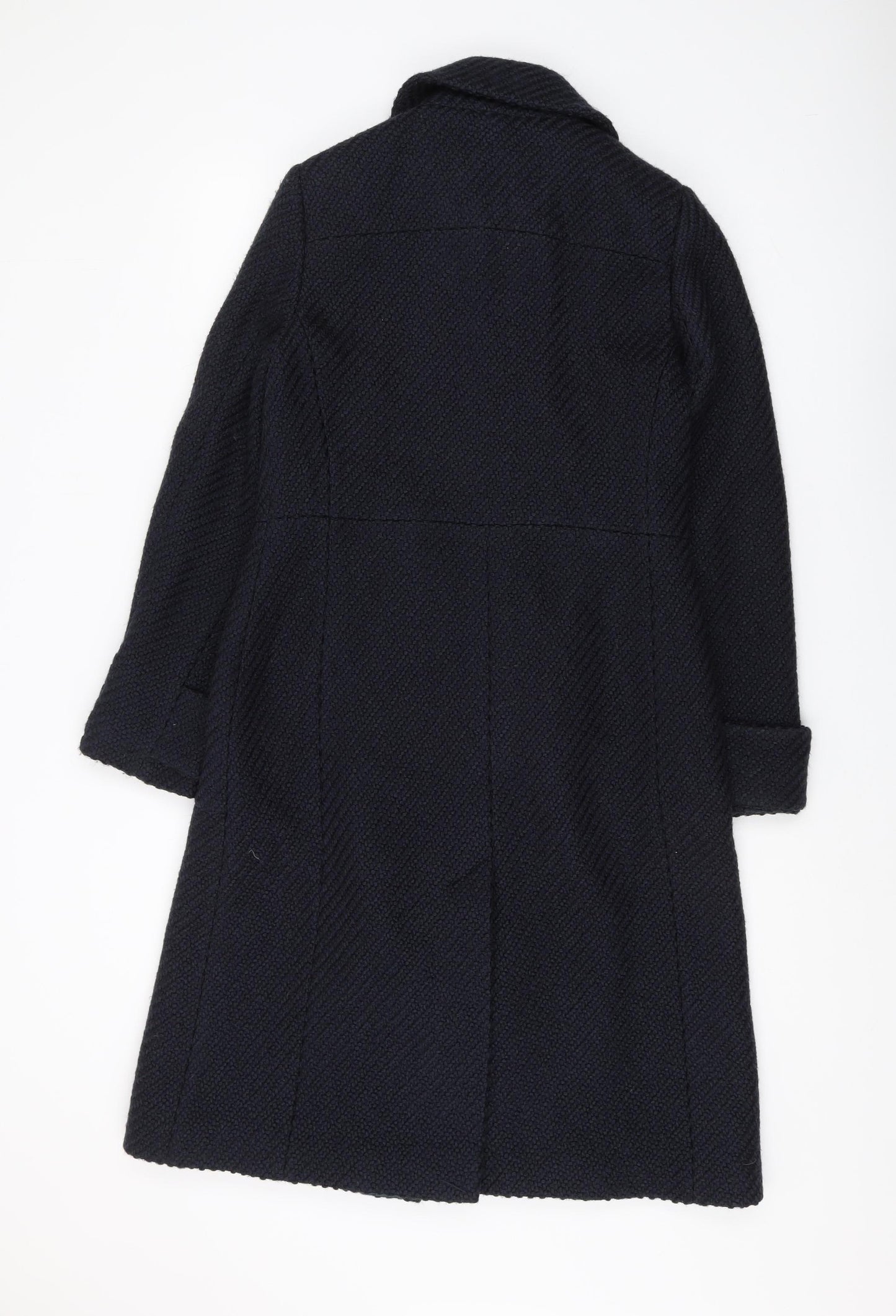 Laura Ashley Women's Black Wool Coat Size 8