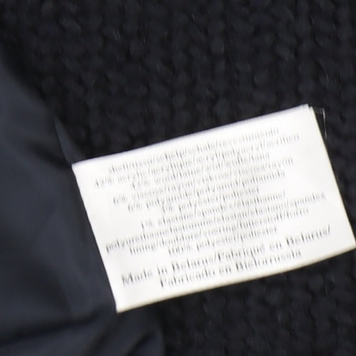 Laura Ashley Women's Black Wool Coat Size 8