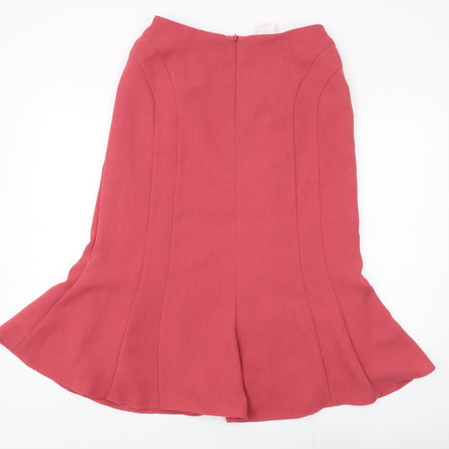 Eastex Women's Red Midi Pencil Skirt Size 12 Lined