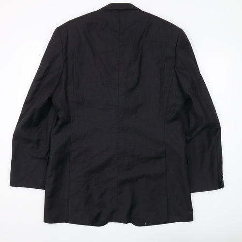 Austin Reed Men's Black Wool Blazer 42L Classic Fit