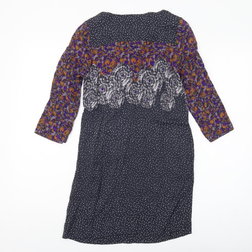 White Stuff Womens 3/4 Sleeve Floral Tunic Blouse Size 6
