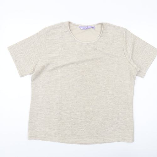 Honor Millburn Women's Beige T-Shirt Size 14