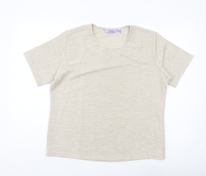 Honor Millburn Women's Beige T-Shirt Size 14