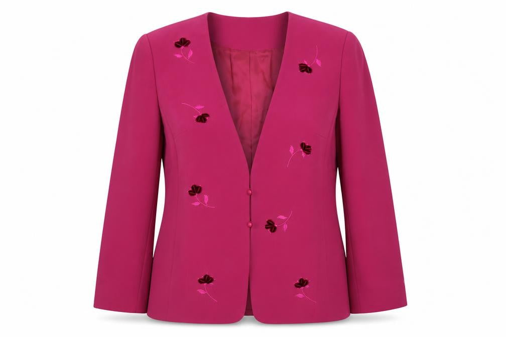 Jacques Vert Women's Pink Formal Suit Jacket Size 14