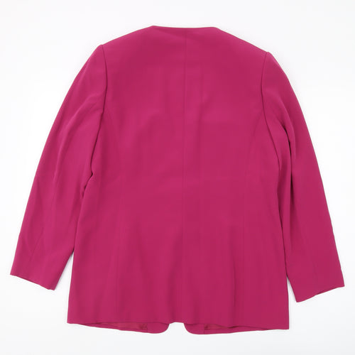 Jacques Vert Women's Pink Formal Suit Jacket Size 14