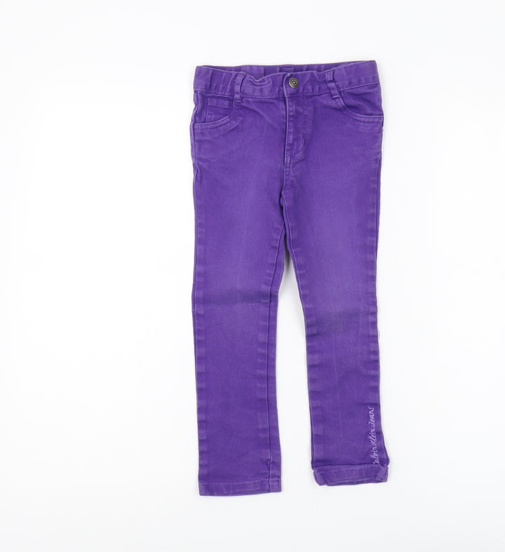 Calvin Klein Girls Purple Skinny Jeans Size S