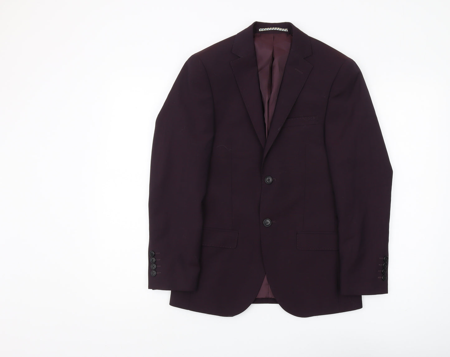 Moss London Men's Purple Slim Fit Suit Jacket 34S