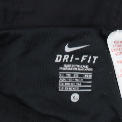 Nike Boys Black Athletic Football Shorts XL Dri-Fit