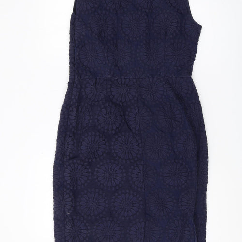 Boden Women's Blue Sheath Dress, Size 12, Formal