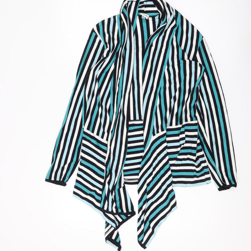 Viyella Women's Multicoloured Stripe Jacket Size 8