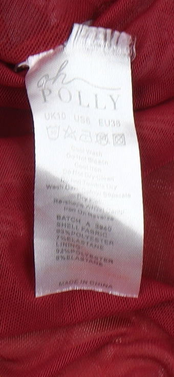 Oh Polly Women's 10 Multicoloured Party Dress