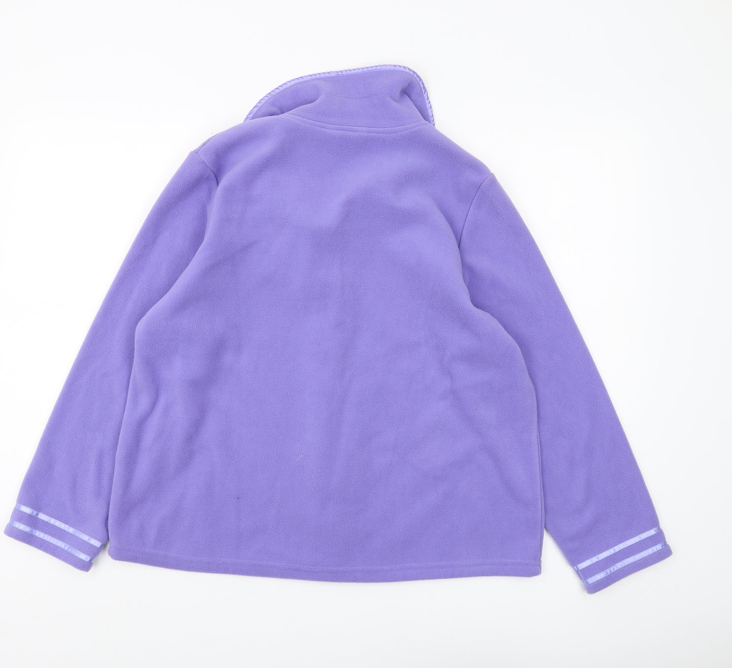 Bm Womens Purple Basic Jacket Size 12/14 Collared Casual