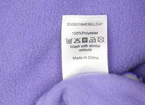 Bm Womens Purple Basic Jacket Size 12/14 Collared Casual