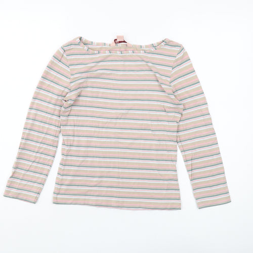 Monsoon Women's Multicoloured Striped Long Sleeve Top