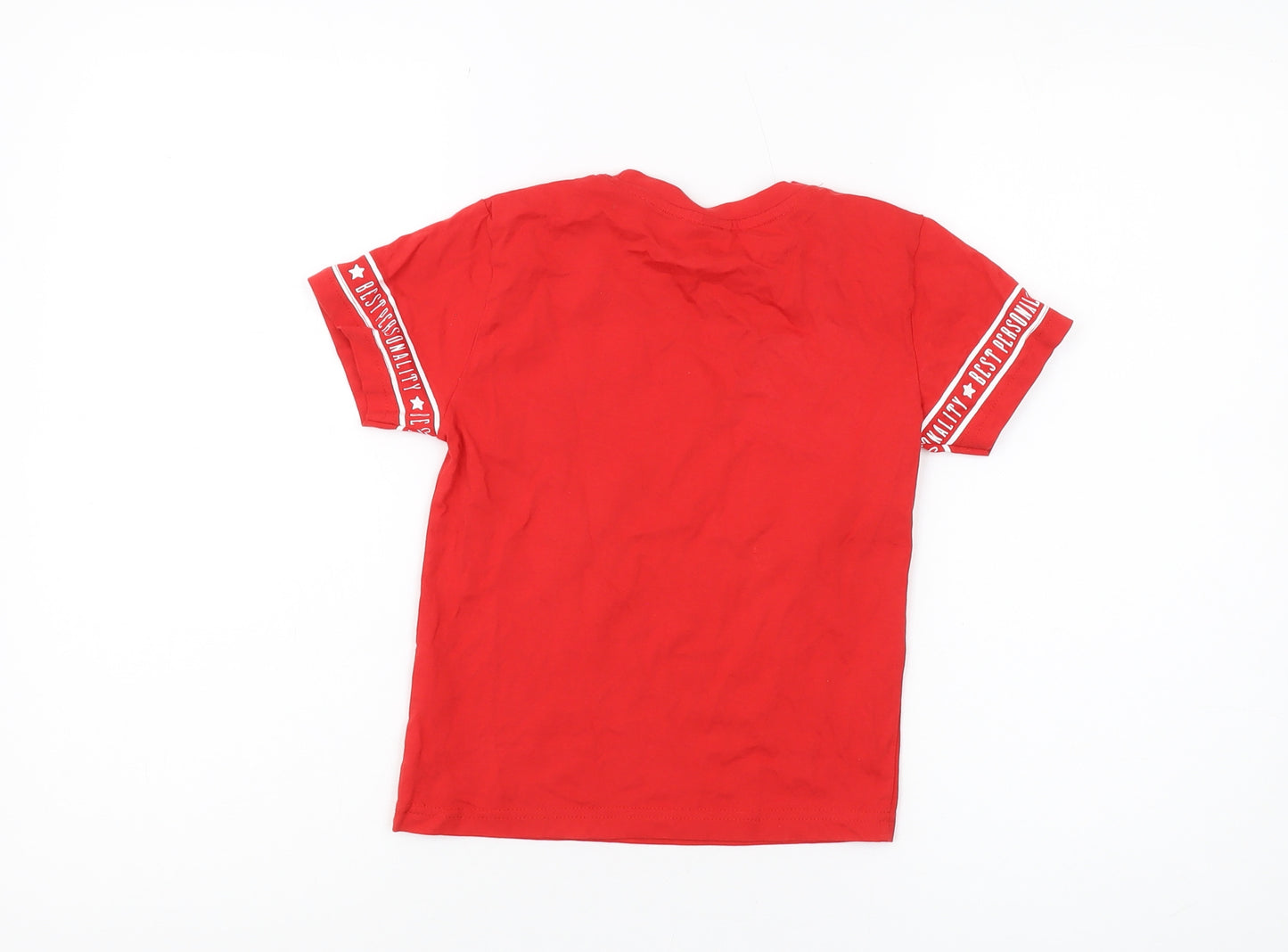 Disney Boys Red Donald Duck A First Graphic T-Shirt, Size 5 Years, Casual Wear