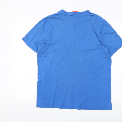 Puma Men's Blue L T-Shirt with Graphic Print