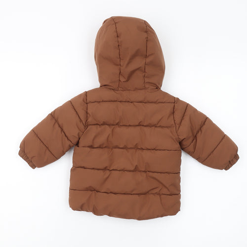 Next Unisex Toddler Brown Puffer Jacket 9-12 Months