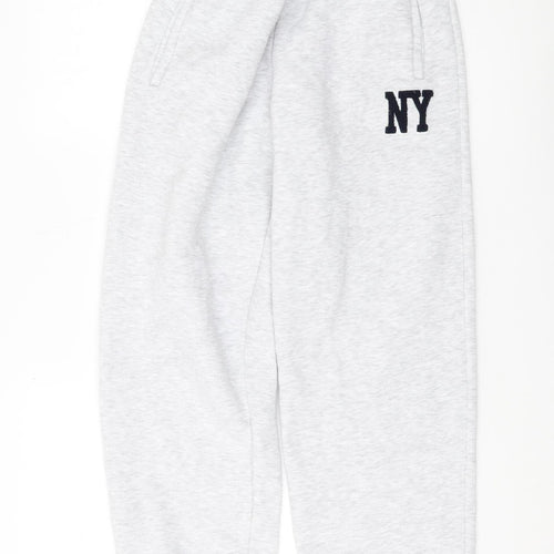 Zara Women's Grey Jogger Trousers S - Casual Comfy Style