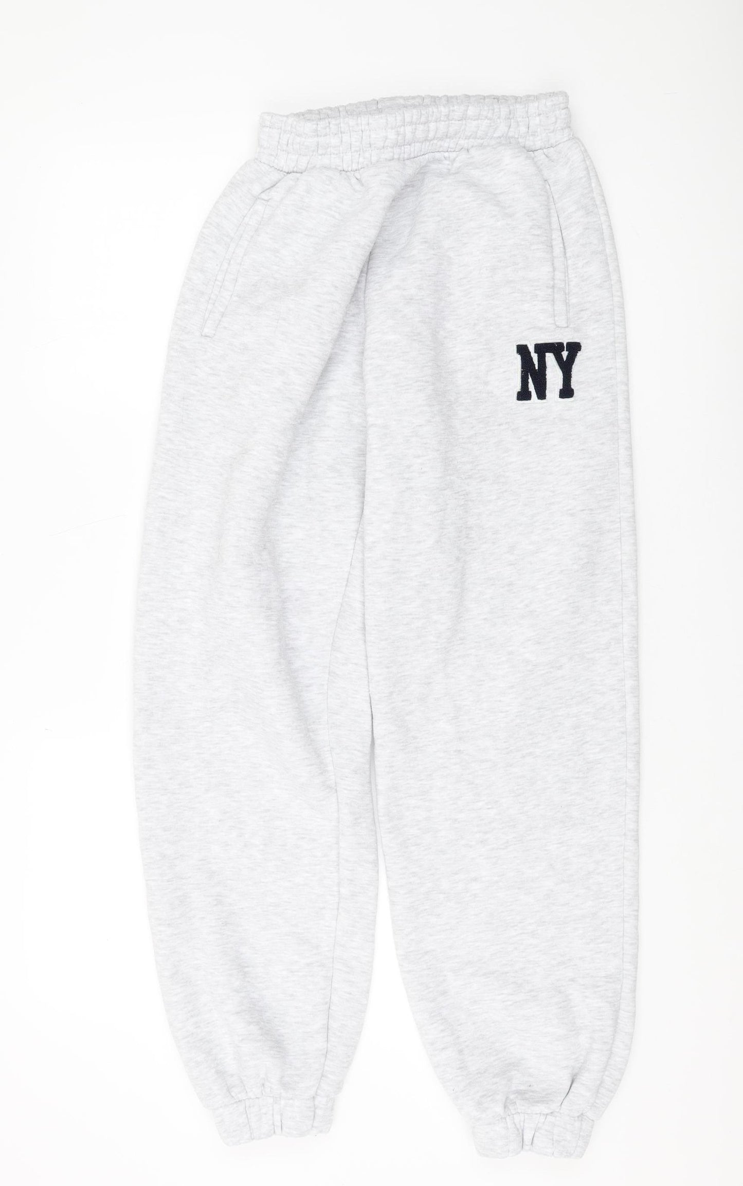 Zara Women's Grey Jogger Trousers S - Casual Comfy Style