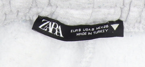 Zara Women's Grey Jogger Trousers S - Casual Comfy Style